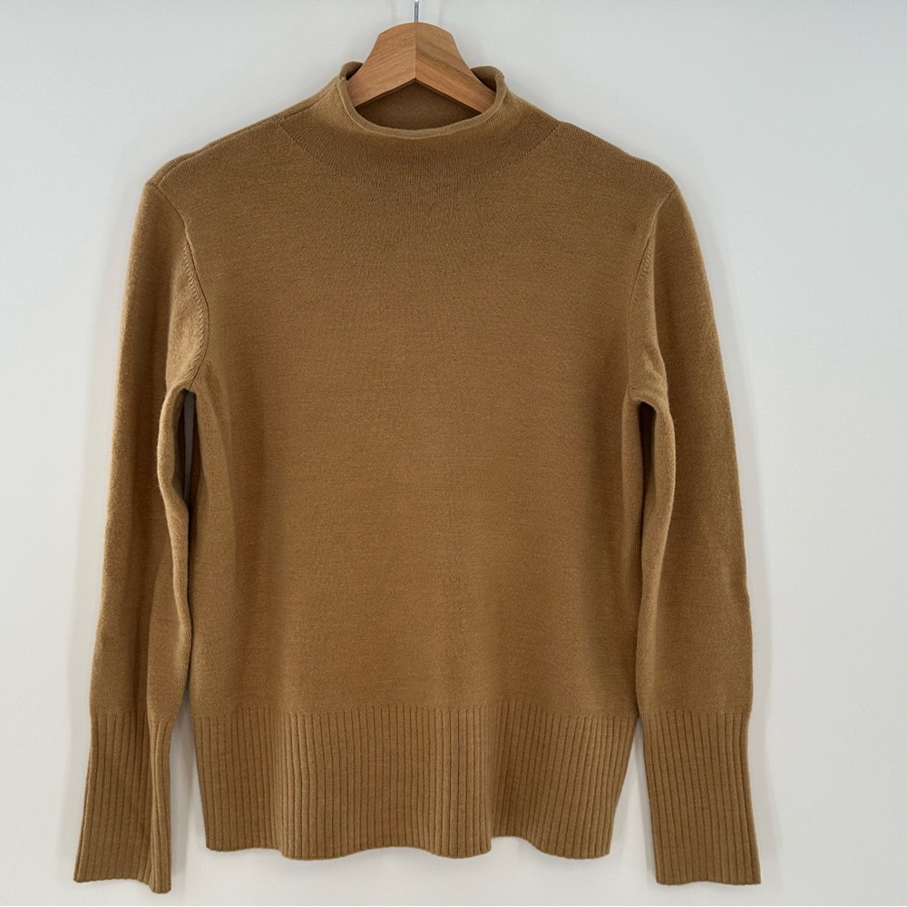 NWT French Connection Babysoft Roll Neck Jumper Camel X-Large